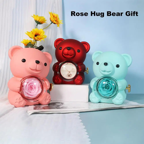 Eternal Rose Hug Bear